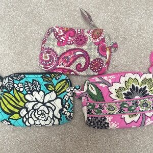 Vera Bradley zippered pouches